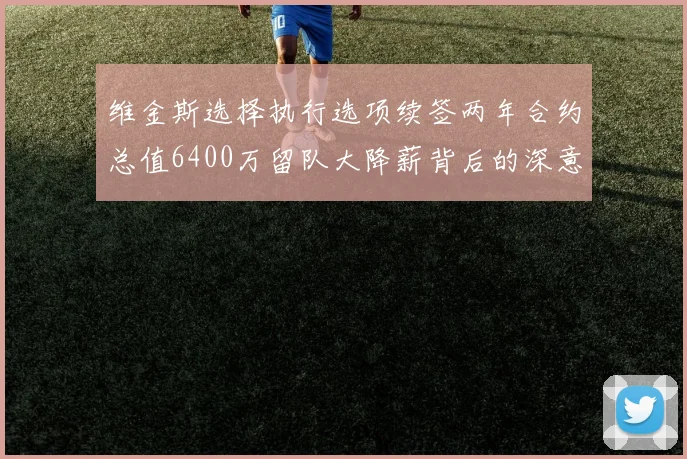 维金斯选择执行选项续签两年合约总值6400万留队大降薪背后的深意