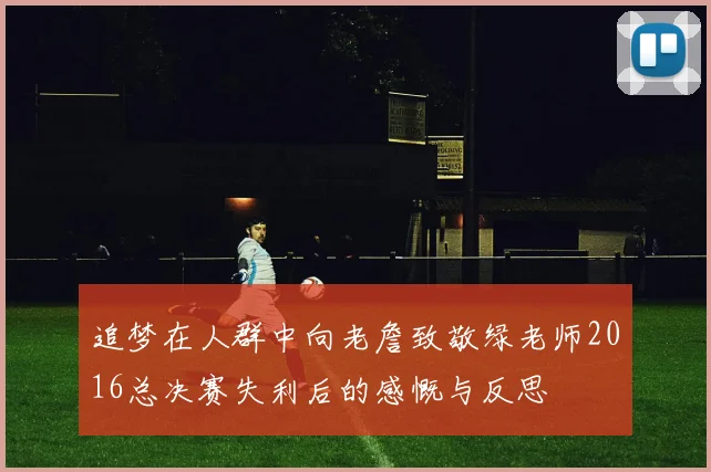 追梦在人群中向老詹致敬绿老师2016总决赛失利后的感慨与反思